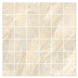 Marmor Mosaik Klinker Tomelloso Beige Poleret 30x30 (5x5) cm